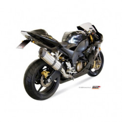 MIVV Kawasaki Zx-10 r 2004 2005 Suono Sport Slip-on RVS met Carbon eindkap