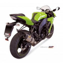 MIVV Kawasaki Zx-10 r 2008 2010 Suono Sport Slip-on RVS met Carbon eindkap