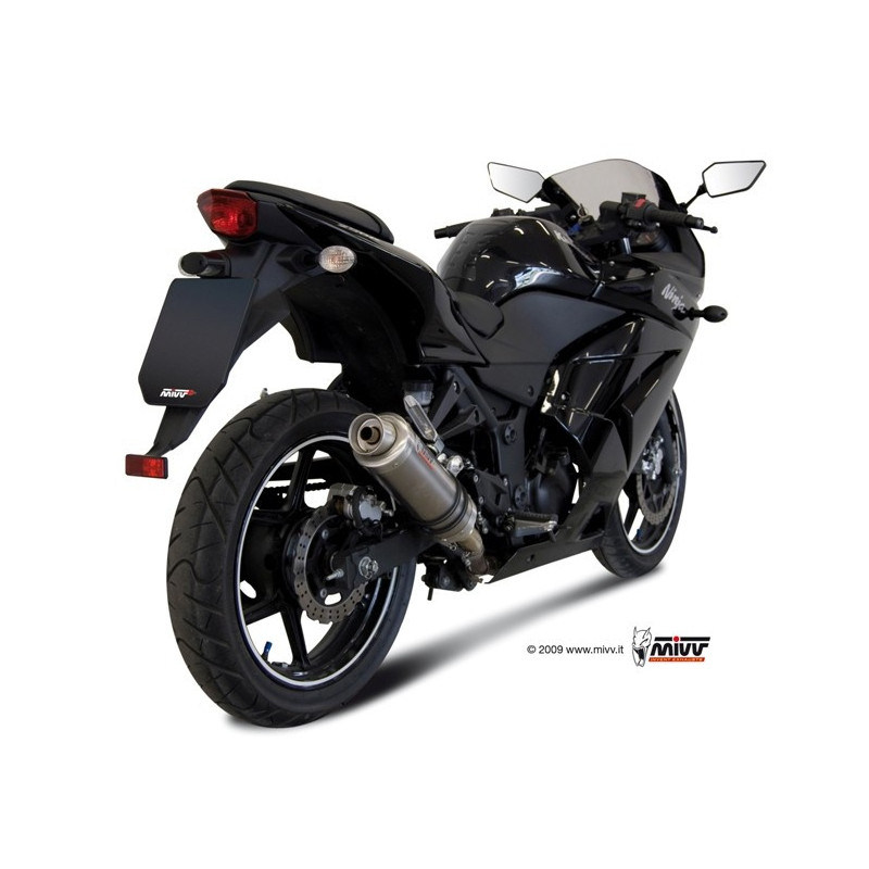 MIVV Kawasaki Ninja 250r 2008 2013 GP Sport Slip-on Titanium