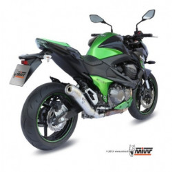 MIVV Kawasaki Z 800 2013 2016 Ghibli Sport Slip-on RVS (Inox)