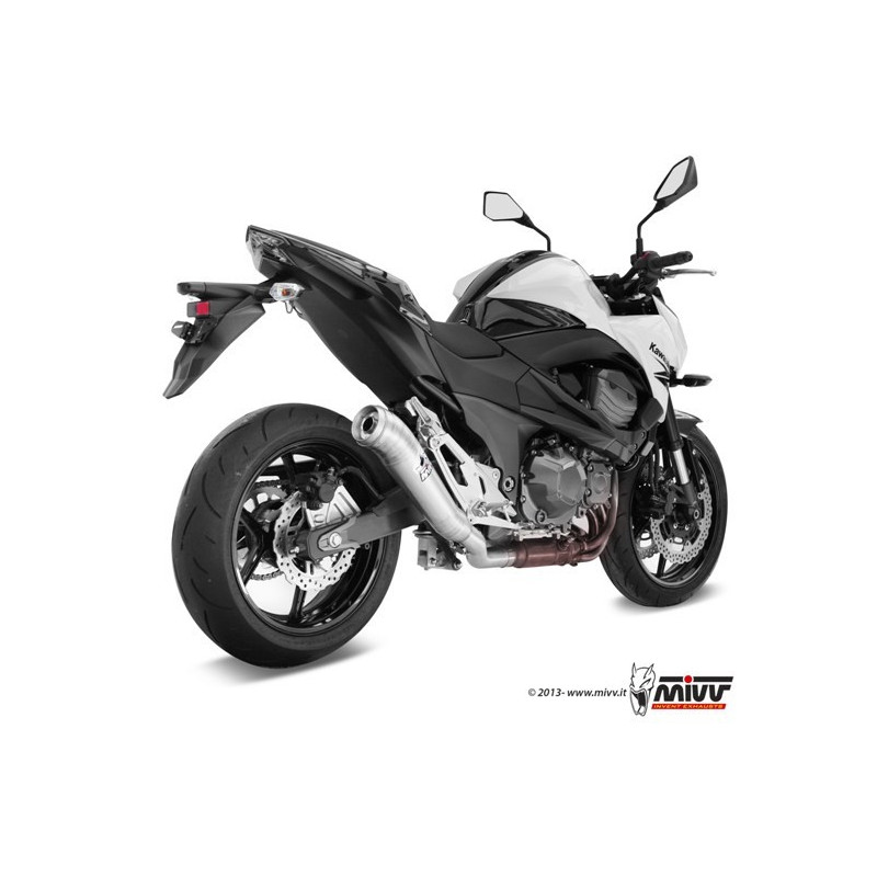 MIVV Kawasaki Z 800 e 2013 2016 Ghibli Sport Slip-on RVS (Inox)