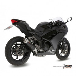 MIVV Kawasaki Ninja 300 2013 2016 GP Sport Imp. compl./full sys. 2x1 Steel black