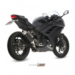 MIVV Kawasaki Ninja 300 2013 2016 GP Sport Slip-on Steel black