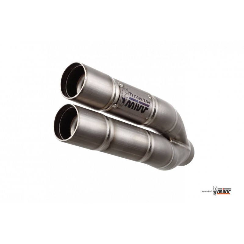 MIVV Kawasaki Ninja 300 2013 2016 Double Gun Sport Slip-On Full Titanium