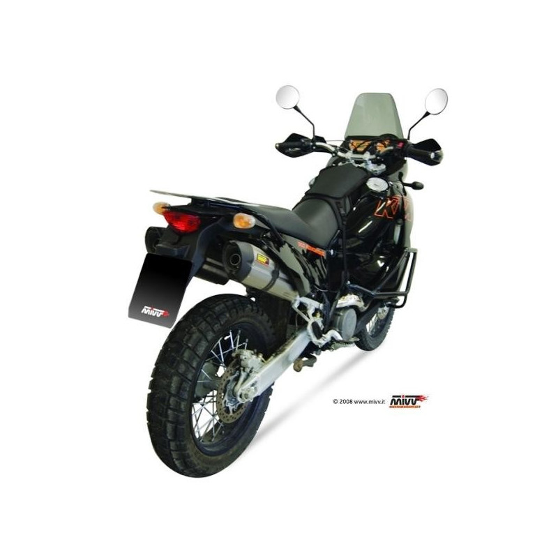 MIVV 2 BOLT-ON SUONO incl. Katalysator in Rvs voor KTM LC8 950 ADVENTURE/LC8 990 ADVENTURE