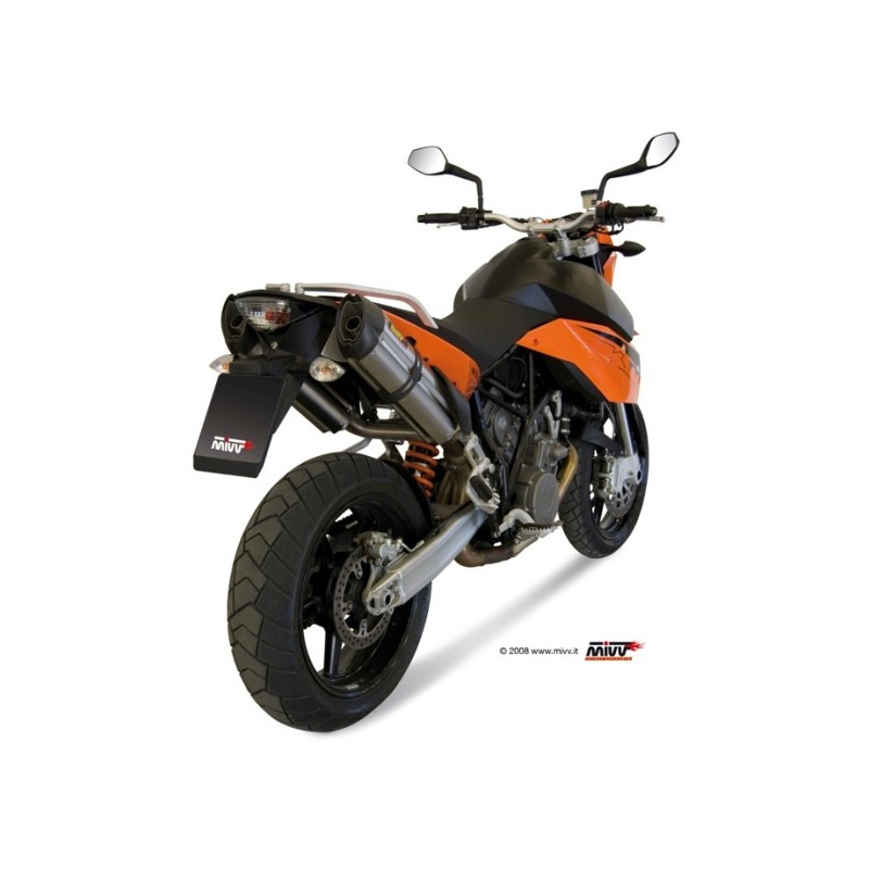 MIVV Suono Rvs KTM LC8 950 Supermoto R ´05/06 - 990 Supermoto R ´07/13 Kat
