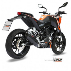 MIVV Ktm 125 duke 2011 2016 Suono Sport Imp. compl./full sys. 1x1 Steel black