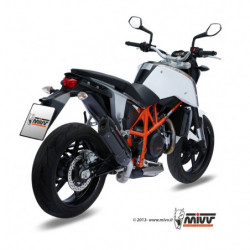 MIVV Ktm 690 duke 2012 Suono Sport Slip-on Steel black