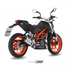 MIVV Ktm 390 duke 2013 2016 Suono Sport Imp. compl./full sys. 1x1 RVS met Carbon eindkap