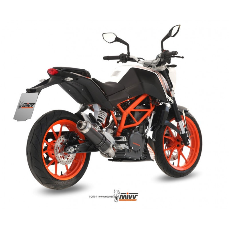 MIVV Ktm 390 duke 2013 2016 GP Sport Imp. compl./full sys. 1x1 Steel black
