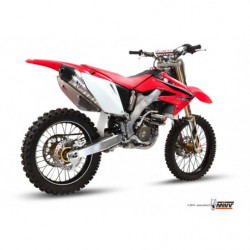 MIVV Honda Crf 250 2008 2009 Oval Stronger cross new Imp. compl./full sys. 1x1 RVS met Carbon eindkap
