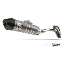 MIVV Honda Cre f 250 r 2011 2012 Oval Stronger enduro new Imp. compl./full sys. 1x1 RVS met Carbon eindkap