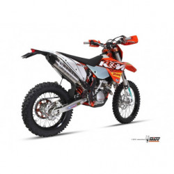 MIVV Ktm Exc 250 f 2011 2011 Oval Stronger enduro new Imp. compl./full sys. 1x1 RVS met Carbon eindkap