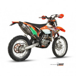MIVV Ktm Exc 450 f 2012 2012 Oval Stronger enduro new Imp. compl./full sys. 1x1 RVS met Carbon eindkap