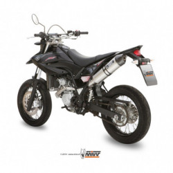 MIVV Yamaha Wr 125 r/x 2009 2016 Oval Stronger enduro new Slip-on RVS met Carbon eindkap