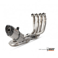 MIVV Honda Cbr 1000 RR 2008 2013 Suono Power evo Imp. compl./full sys. 4x2x1 Full titanium carbon caps