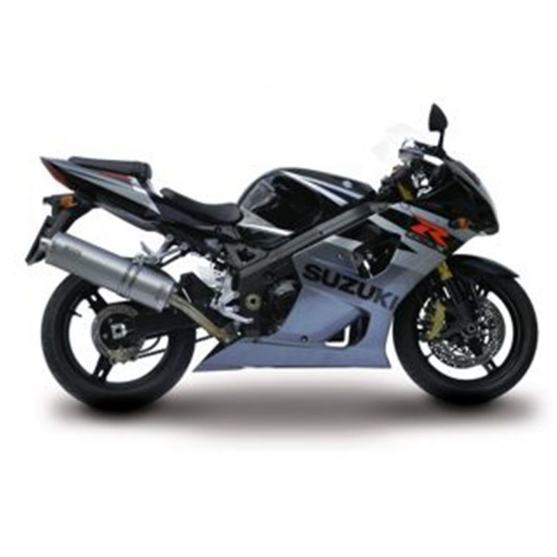 MIVV Suzuki GSX-R 1000 2003 2004 Oval Sport Slip-on Titanium