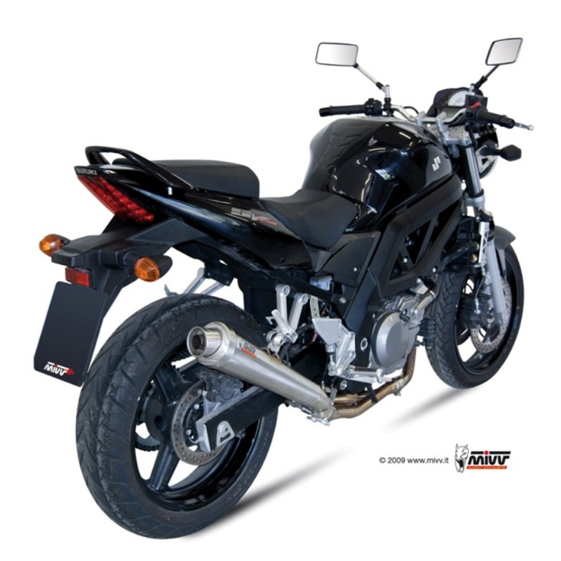 MIVV Suzuki Sv 650 2004 2015 X-Cone Sport Slip-on RVS (Inox)