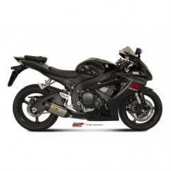 MIVV Suzuki GSX-R 600 2006 2007 Suono Sport Slip-on RVS met Carbon eindkap