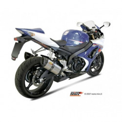 MIVV Suzuki GSX-R 1000 2007 2008 Suono Sport 2 Slip-On Full Titanium carbon caps
