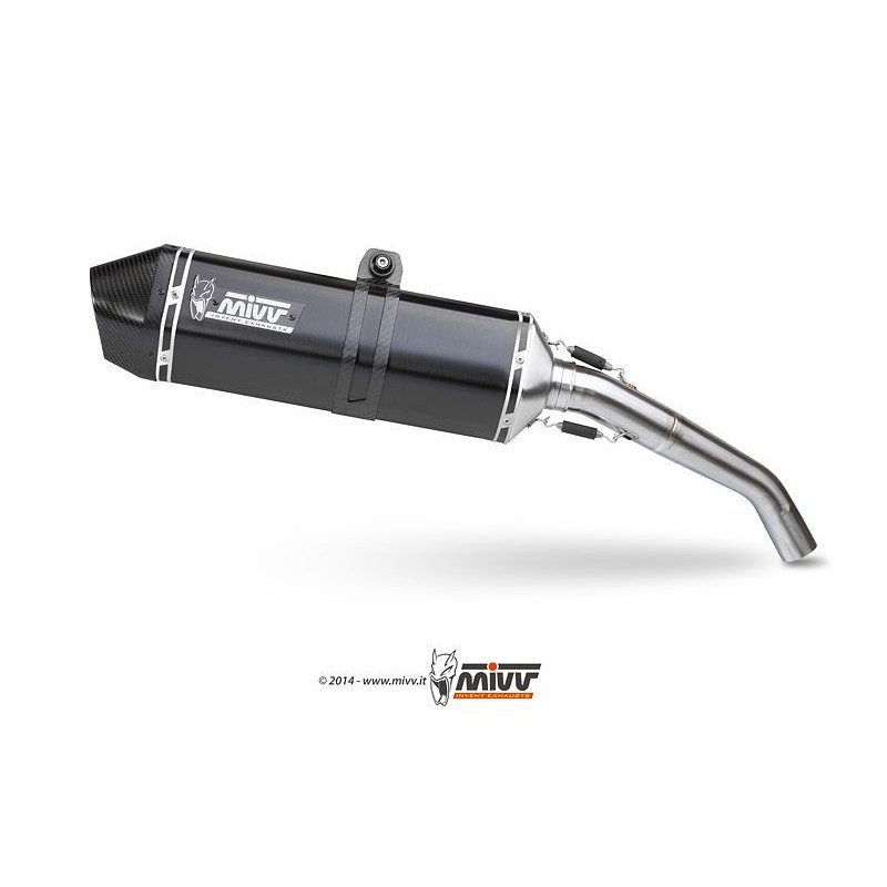 MIVV Suzuki Gsf 1250 bandit 2007 2016 Speed Edge Sport Slip-on Steel black