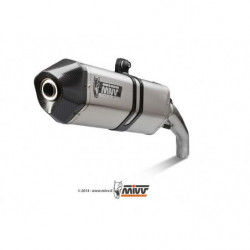 MIVV Suzuki Gsf 1250 bandit 2007 2016 Speed Edge Sport Slip-on RVS met Carbon eindkap