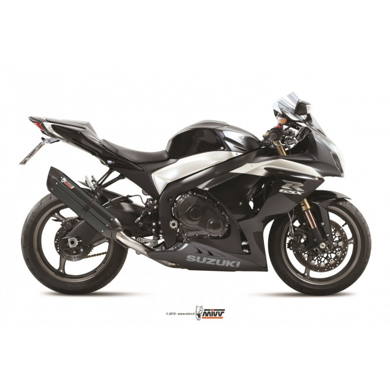 MIVV Suzuki GSX-R 1000 2009 2011 Suono Sport 2 slip-on Steel black
