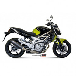 MIVV Suzuki Gladius 2009 2015 Oval Sport Slip-on Carbon met Carbon eindkap