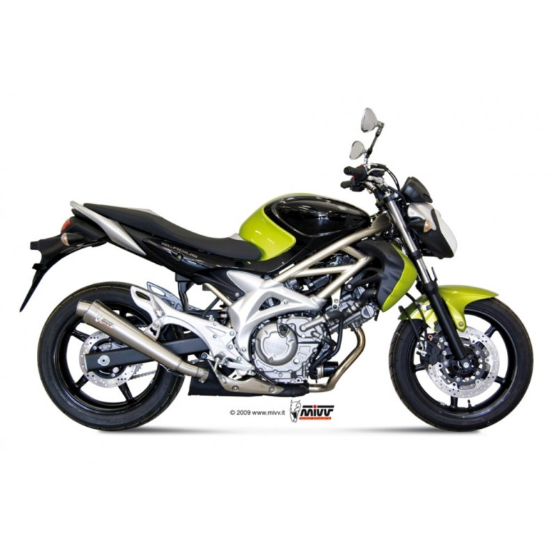 MIVV Suzuki Gladius 2009 2015 X-Cone Sport Slip-on RVS (Inox)