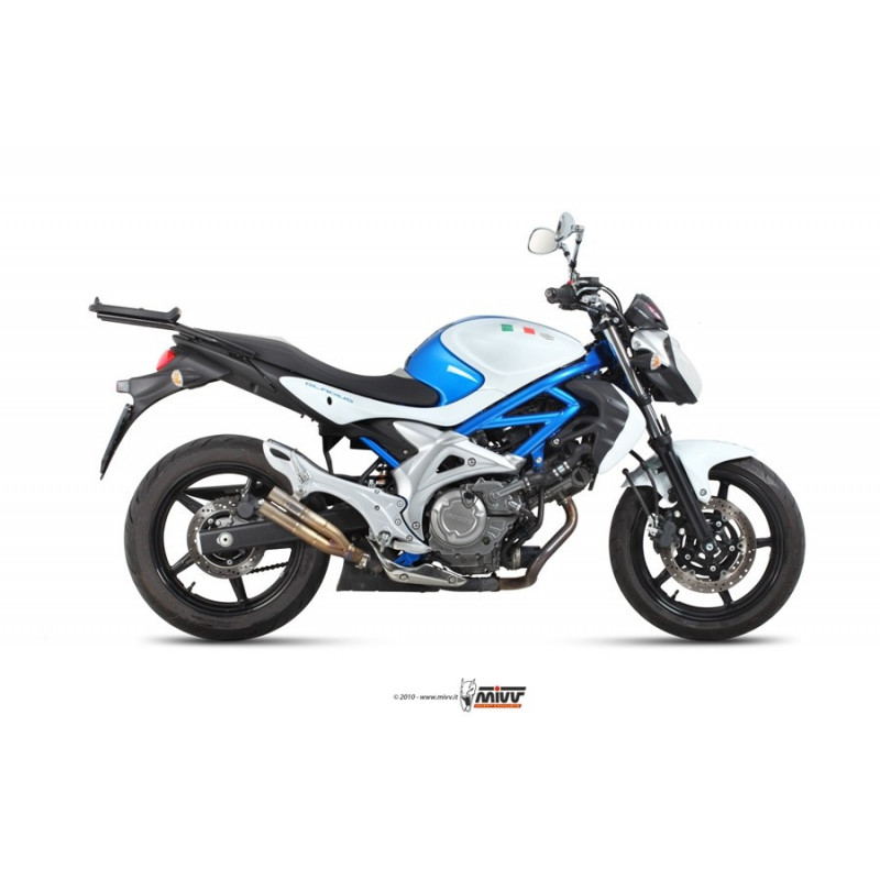 MIVV Suzuki Gladius 2009 2015 Double Gun Sport Slip-On Full Titanium