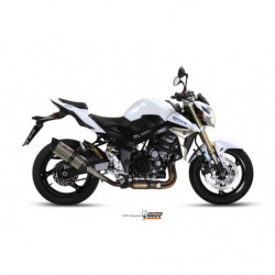 MIVV Suzuki Gsr 750 2011 2016 Suono Sport Slip-on RVS met Carbon eindkap