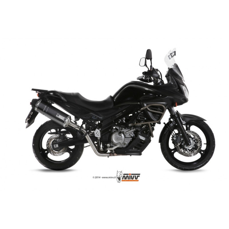 MIVV Suzuki DL V-Strom 650 2012 2016 Speed Edge Sport Slip-on Steel black