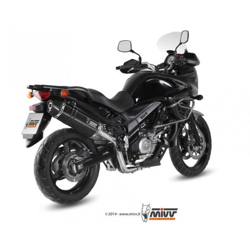 MIVV Suzuki DL V-Strom 650 2012 2016 Speed Edge Sport Slip-on Steel black
