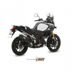 MIVV Suzuki DL V-Strom 1000 2014 Speed Edge Sport Slip-on Steel black