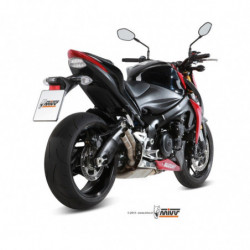 MIVV Suzuki Gsx-s 1000 2015 Double Gun Sport Slip-On Full Titanium