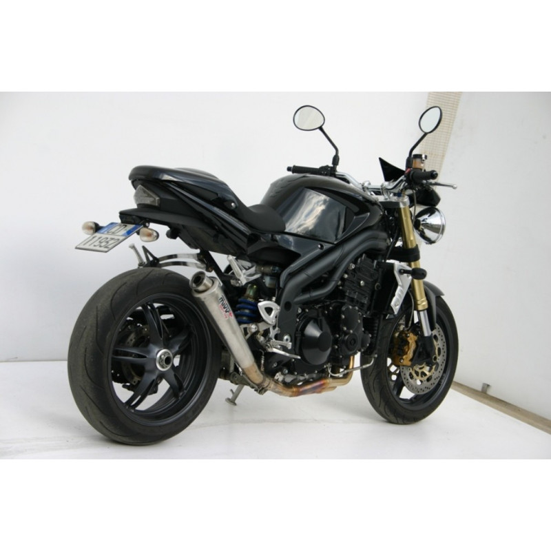 MIVV Triumph Speed triple 2005 2006 X-Cone Sport Slip-on RVS (Inox)
