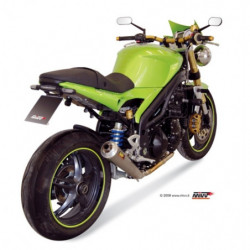 MIVV Triumph Speed triple 2007 2010 X-Cone plus Sport Slip-on RVS (Inox)