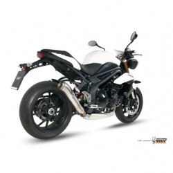 MIVV Triumph Speed triple 2011 2015 Ghibli Sport Slip-on RVS (Inox)