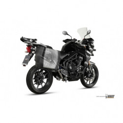 MIVV Triumph Tiger explorer 1200 2012 2015 Speed Edge Sport Slip-on RVS met Carbon eindkap