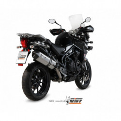 MIVV Triumph Tiger explorer 1200 2012 2015 Speed Edge Sport Slip-on RVS met Carbon eindkap