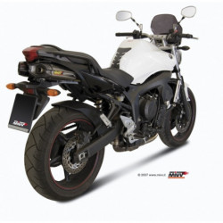 MIVV Yamaha Fz6 / fz6 fazer 2004 2011 Suono Sport 2 slip-on RVS met Carbon eindkap
