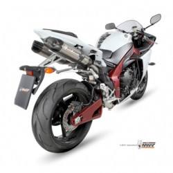 MIVV Yamaha Yzf 1000 r1 2009 2014 Suono Sport 2 slip-on RVS met Carbon eindkap