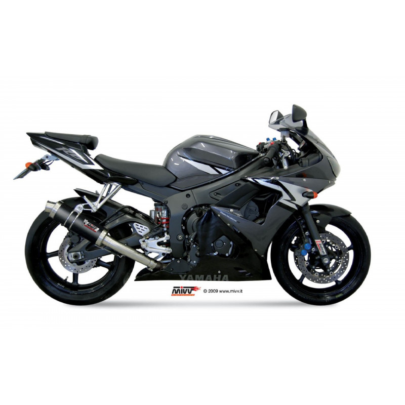 MIVV Yamaha Yzf 600 r6 2003 2005 GP Sport Slip-on Carbon