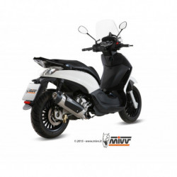 MIVV Piaggio Beverly 125 2014 2016 - Urban Imp. compl./full sys. 1x1 RVS (Inox)