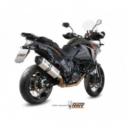 MIVV Ktm 1050 adventure 2015 2016 Speed Edge Sport Slip-on RVS met Carbon eindkap