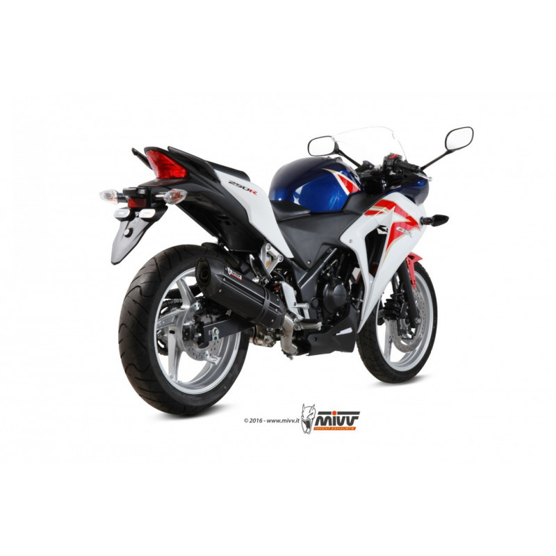 MIVV Honda Cbr 250 r 2011 2014 Suono Sport Slip-on Steel black