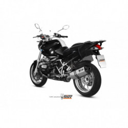 MIVV Bmw R 1200 r 2011 2014 Speed Edge Sport Slip-on RVS met Carbon eindkap