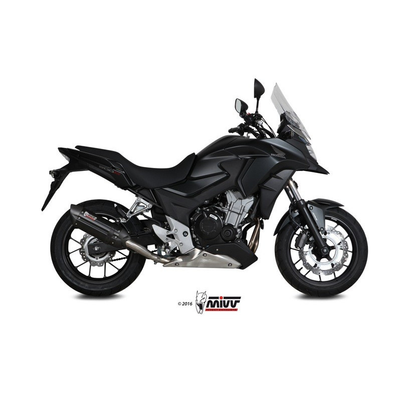MIVV Honda Cb 500 x 2016 2016 Suono Sport Slip-on Steel black