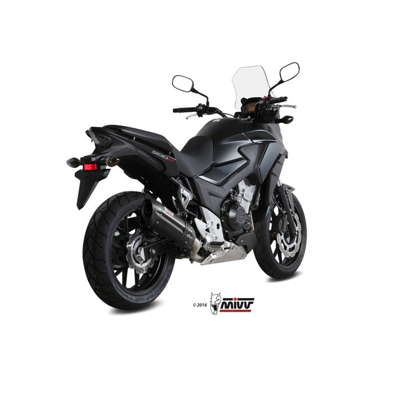 MIVV Honda Cb 500 x 2016 2016 Suono Sport Slip-on Steel black