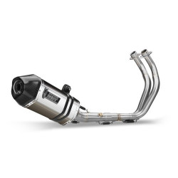 MIVV Yamaha Tracer 700 / gt 2016 2019 Speed Edge Sport Imp. compl./full sys. 2x1 RVS met Carbon eindkap